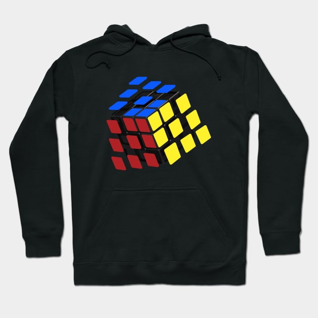 Stickers Flying - Rubik's Cube Inspired Design for people who know How to Solve a Rubik's Cube Hoodie by Cool Cube Merch